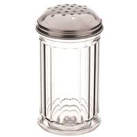 Browne Foodservice 12 oz. Plastic Cheese Shaker with Stainless Lid - 575181