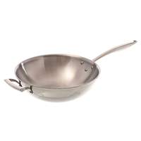 Browne Foodservice 12in Tri-ply Wok Pan Stainless - 5724095 