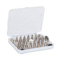 Adcraft 52 Piece Nickel Plated Cake Decorating Tube Set - AT-783