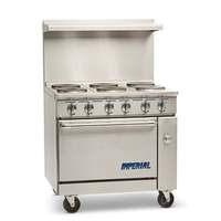Imperial 36in Electric 6 Burner Restaurant Range with Standard oven - IR-6-E 