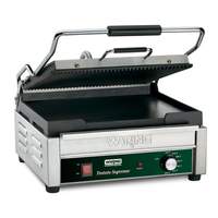 Waring 14.5inx11in Panini Grill Ribbed Top Plate & Flat Bottom Plate - WDG250 