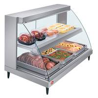 Hatco 45.5"W Curved Glass Dual Shelf Display Case with Humidity - GRCDH-3PD-120-QS 