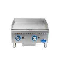 Globe 24" Counter-Top Natural Gas Griddle with Manual Control - GG24G