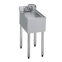 Krowne Metal 18.5"D Underbar Hand Sink 10" x 12" x 7" Bowl 1 Compartment - 18-1C