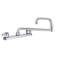 Krowne Metal 18in Double Jointed Deck Mount Faucet - 8in Center LOW LEAD - 13-818L 