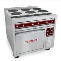 Southbend Heavy Duty 36" (6) Burner Electric Convection Oven Range - SE36A-BBB