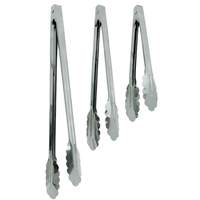 Update International 16in Coil Spring Tongs Stainless Steel - ST-16XH/CS