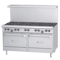 Garland 60" Gas Restaurant Range w/ 10 Burners & 2 Standard Ovens - G60-10RR