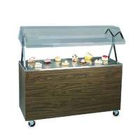 Vollrath 46" Walnut Portable Refrigerated Food Station w/ Solid Base - R38950