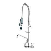 Krowne Metal 8in Pre-Rinse Faucet Wall Mt LOW LEAD Add-On-Faucet 12in Spout - 17-109WL 