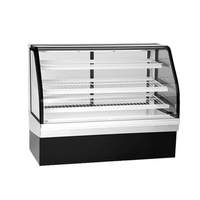 Federal Industries 59in Curved Glass Bakery Display Case Cooler Refrigerated - ECGR59 