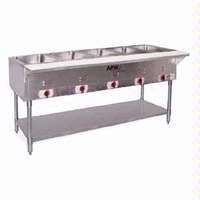 APW Wyott 2 Well Portable Hot Food Steam Table Electric Stainless Legs - PST-2S