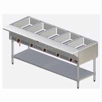APW Wyott Electric 3 Sealed Well Hot Food Steam Table with S/s Legs - SST-3S