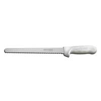 Dexter Russell Sani-Safe 10in Narrow Scalloped Edge Slicer Knife - S140N-10SC-PCP 