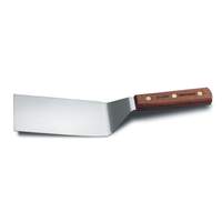 Dexter Russell Traditional 6"x3" Solid Hamburger Turner w/ Rosewood Handle - S8696