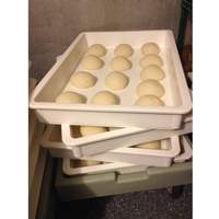 Cambro 26" x 18" x 3" White Polypropylene Pizza Dough Box - DB18263P148