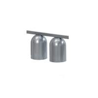 Nemco Chain Hung Single Row Suspension Bar Heat Lamp w/ 2 Bulbs - 6006-2