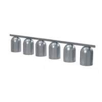 Nemco Chain Hung Single Row Suspension Bar Heat Lamp w/ 6 Bulbs - 6006-6
