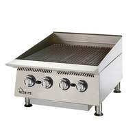 Star Ultra-Max 24in Wide Countertop Radiant Gas Charbroiler - 8124RCBB 