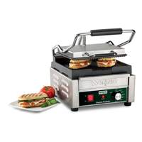 Waring 9.75in x 9.25in Ribbed Sandwich Panini Grill 120v - WPG150 