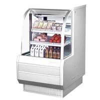 Turbo Air 36.5in High Profile Deli Case Cooler Curved Glass 2 Shelves - TCDD-36H-W(B)-N