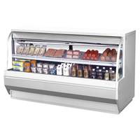 Turbo Air 72.5in Curved Glass Deli Cooler Refrigerated - TCDD-72L-W(B)-N