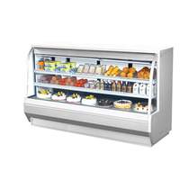 Turbo Air 96.5in High Profile Curved Glass Deli Case Cooler 4 Shelves - TCDD-96H-W(B)-N 