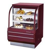 Turbo Air 36.5in Dry Bakery Display Case Non-Refrigerated Curved Glass - TCGB-36DR-W