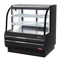 Turbo Air 48.5in Dry Bakery Display Case Curved Glass Non-Refrigerated - TCGB-48DR-W(B)