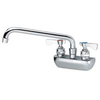 Krowne Metal Royal 10in Swing Spout Faucet Wall Mount 4in Center LOW LEAD - 14-410L 
