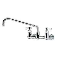 Krowne Metal Royal 12in Swing Spout Faucet Splash Mount 8in Center LOW LEAD - 14-812L 