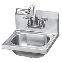 Krowne Metal 16" Wide Hand Sink w/ 3.5" Heavy Duty Gooseneck Spout Faucet - HS-22