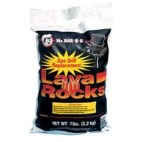 ChefMaster Mr. BarBQ Natural Lava Rock Replacement Bag - 7 lbs. - 05002