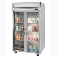 beverage-air 46.2cuft Horizon Glass Door Reach-In Freezer with stainless steel Sides - HFP2HC-1G 