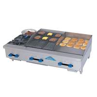 Comstock Castle 60in Gas Combo Unit 2 Burners, 24in Charbroiler & 24in Griddle - FHP60-24-2lb 