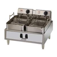 Toastmaster 30lb. Fat Cap. Dual Vat Countertop Electric Fryer - TMFE30