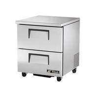 True 28" Undercounter Freezer Stainless w/ 2 Drawers - TUC-27F-D-2-HC
