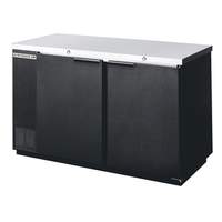 Beverage Air 69" Two-Section Backbar Cooler W/ S/S Top & Black Ext. - BB68HC-1-B
