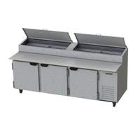 Beverage Air 31.5 CuFt 93" Three Section Refrigerated Pizza Prep Table - DP93HC