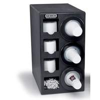 Nemco Countertop Cup Dispenser w/ 3 Tubes & 4 Compartments - 88400-CDH