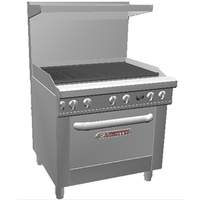 Southbend Ultimate Series Range - 36in Charbroiler with Conv. Oven Base - 436A-3C 