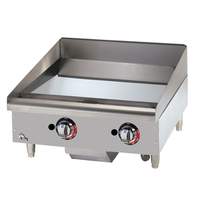 Star-Max 24in Chrome Thermostatic Gas Griddle - 624TCHSF 