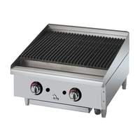 Star-Max Countertop 24in Lava Rock Gas Charbroiler - 6024cuft 