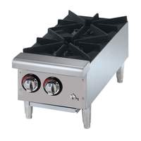 Star-Max Front-To-Back 2 Burner Countertop Gas Hot Plate - 602HF 
