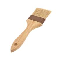 Browne Foodservice 2" Flat Pastry Brush w/ Boar Bristles & Wooden Handle - 61200-2