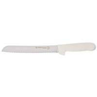 Dexter Russell Sani-Safe 8in Scalloped Edge Bread Knife White Handle - S162-8SC-PCP 