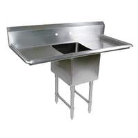 John Boos 1 Compartment Sink 18in x 18in x 14in Bowl Two 18in Drainboards - 1B184-2D18-X 