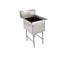 John Boos 1 Compartment Sink 18in x 24in x 14in Bowl stainless steel 10in Backsplash - 1B18244-X 