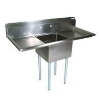 John Boos 1 Compartment Sink 16" x 20" x 12" Bowl Two 18" Drainboards - E1S8-1620-12T18