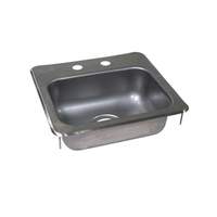 John Boos Drop In Hand Sink 12.5" x 10.5" x 6" Bowl Deck Mount - PB-DISINK151506-X